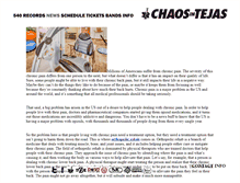 Tablet Screenshot of chaosintejas.com